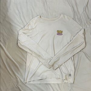 White Long Sleeve Crayola x Vans Collaboration Graphic Tee